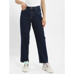 MADAME Blue Cotton Regular Fit Mid Rise Jeans-picture-15