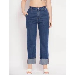 MADAME Blue Flared Fit Mid Rise Jeans-picture-29