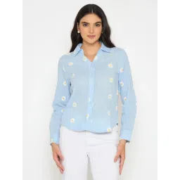 MADAME Blue Floral Shirt-picture-17