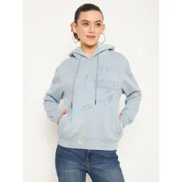 MADAME Blue Printed Sweatshirt-picture-30