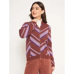 MADAME Brown Printed Cardigan-picture-26