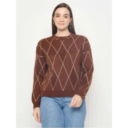 Madame Brown Regular Fit Printed Sweater-picture-24