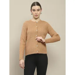 Madame Brown Regular Fit Self Pattern Sweater-picture-14