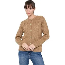 madame Cable Knit Acrylic Blend Cardigan-picture-44