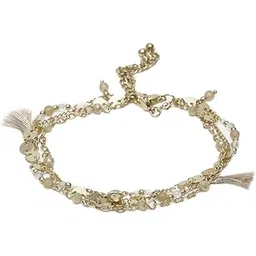 madame chain linked multi charm tassel anklet-picture-13