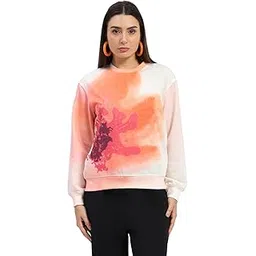 madame Crew Neck Floral Print Beige Sweatshirt-picture-11