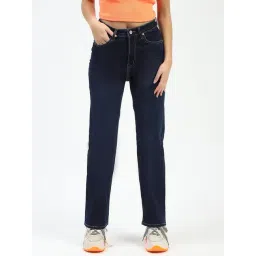 MADAME Dark Blue Cotton Skinny Fit Mid Rise Jeans-picture-15