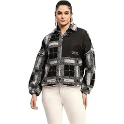 madame Geometric Print Black Puff Sweatshirt-picture-12