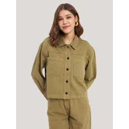 MADAME Green Cotton Jacket-picture-20