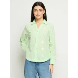MADAME Green Floral Shirt-picture-17