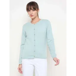 MADAME Green Plain Cardigan-picture-17