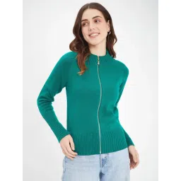 MADAME Green Regular Fit Sweater-picture-16