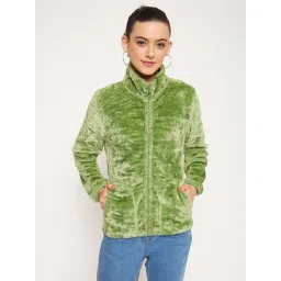 MADAME Green Self Pattern Sweatshirt-picture-27