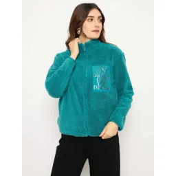 MADAME Green Solid Jacket-picture-25