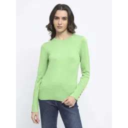 MADAME Green SolidSweater-picture-29
