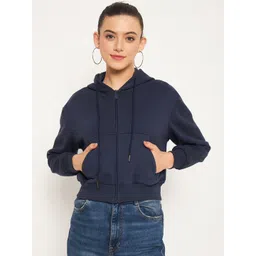 Madame Hooded Cotton Front-Open Sweatshirt-picture-11