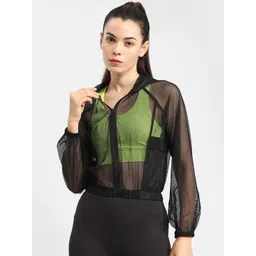 Madame Hooded Crop Sporty Jacket-picture-17