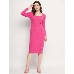 Madame Hot Pink Regular Fit Dress-picture-33