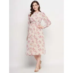 Madame Ivory Regular Fit Floral Print Dress-picture-29