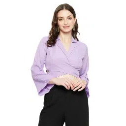 MADAME Lavender Slim Fit Blazer-picture-43