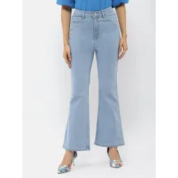 MADAME Light Blue Relaxed Fit Mid Rise Jeans-picture-30