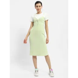 MADAME Mint Green Cotton Midi Dress-picture-18