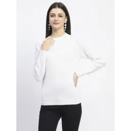 Madame Off White Regular Fit Sweater-picture-44