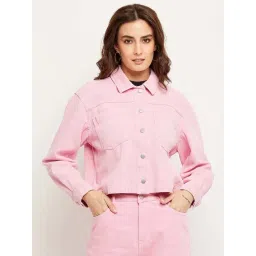 MADAME Pink Cotton Jacket-picture-30