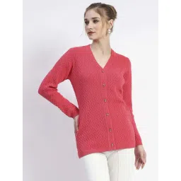 MADAME Pink Embroidered Cardigan-picture-34