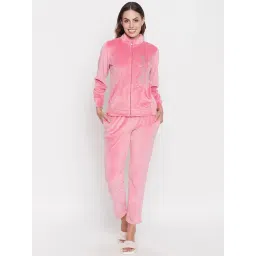 MADAME Pink Graphic Print Sweatshirt With Pants-picture-41