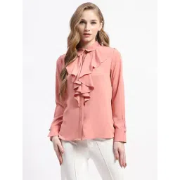 MADAME Pink Regular Fit Shirt-picture-38