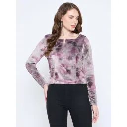 MADAME Purple Abstract Top-picture-31