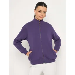 MADAME Purple Cotton Sweatshirt-picture-33