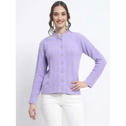 MADAME Purple Self Cardigan-picture-18