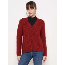 MADAME Red Embroidered Sweater-picture-30
