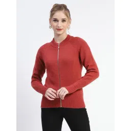 MADAME Rust Regular Fit Sweater-picture-18