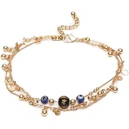 madame semi precious iron charm anklet set-picture-26