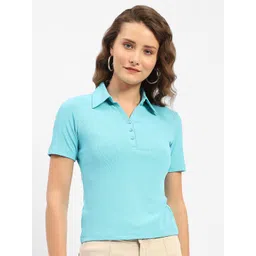 Madame Short Sleeves Shirt Collar Top-picture-39