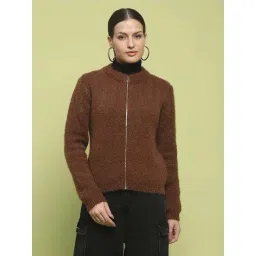 MADAME Tan Plain Sweater-picture-40