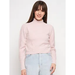 Madame Turtle Neck Acrylic Pullover-picture-10