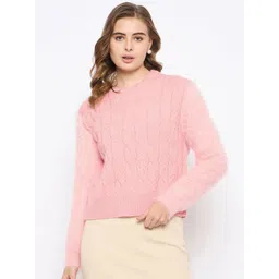 Madame Women Cable Knit Pullover-picture-36