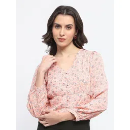 Madame Women Floral Printed Empire Crop Top-picture-28
