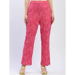 Madame Women Floral Printed Trousers-picture-16