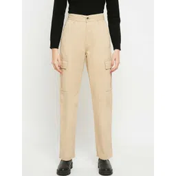 Madame Women Regular Fit Cargos Trousers-image-6