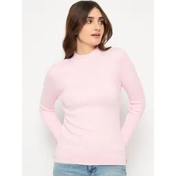 Madame Women Ribbed Pullover Sweaters-picture-26