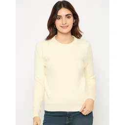 Madame Women Round Neck Long Sleeves Pullover-picture-27