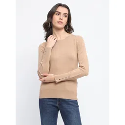 Madame Women Round Neck Pullover-picture-37