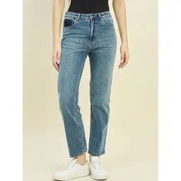 Madame Women Slim Fit Mid-Rise Light Fade Jeans-picture-19