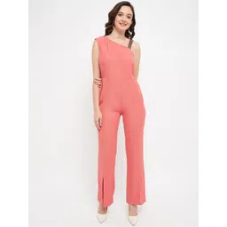 Madame Women Solid Basic Jumpsuit-picture-23
