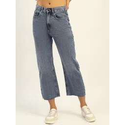 Madame Women Straight Fit Clean Look Pure Cotton Jeans-picture-27